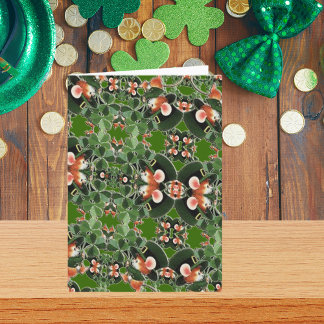Mouse in Clover Kaleidoscope St. Patrick's Day Card