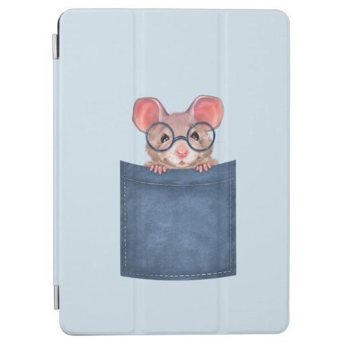Mouse in pocket iPad air cover