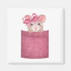 Mouse in pocket. Pink version
