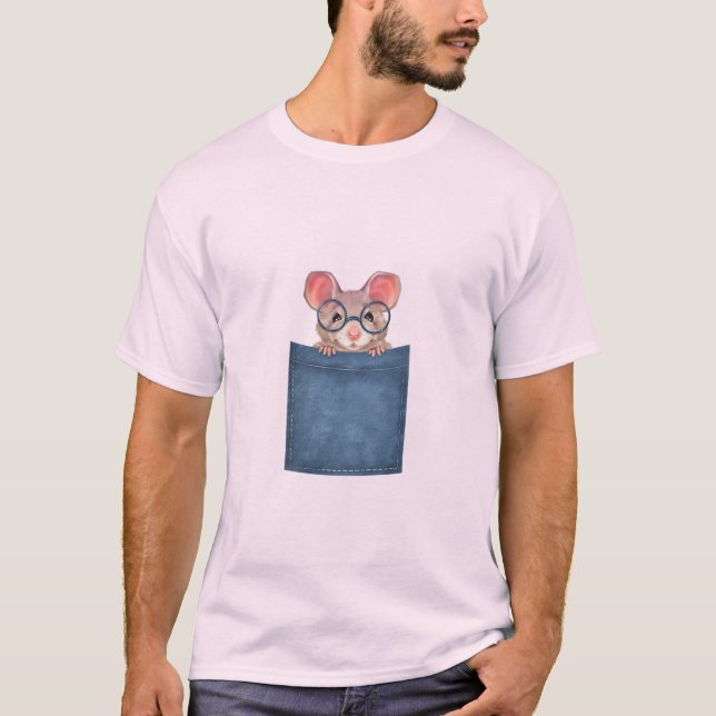 Mouse in pocket T-Shirt (Front)