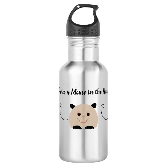 Mouse in the House Water Bottle (Front)