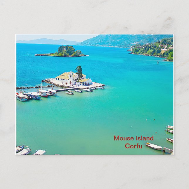 Mouse island on Corfu, Greece Postcard (Front)