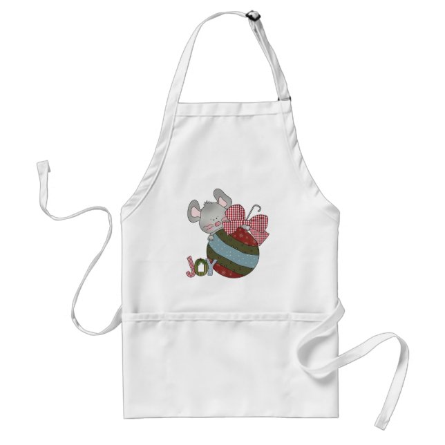 Mouse Joy Holiday T-shirts and Gifts Adult Apron (Front)