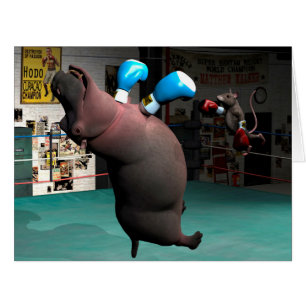 Mouse Knocks out Hippo Cards