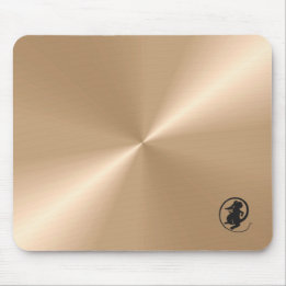 Mouse Logo on Nacre Metallic Mousepad