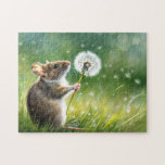 Mouse makes a wish jigsaw puzzle