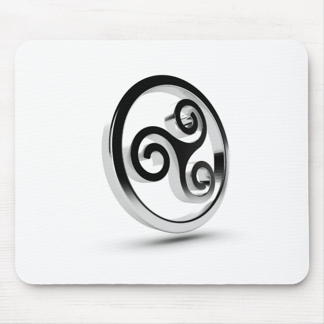 Mouse mat Brittany, Breton Triskell (Front)