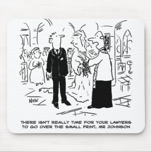 Mouse Mat with Church Service Wedding Vicar