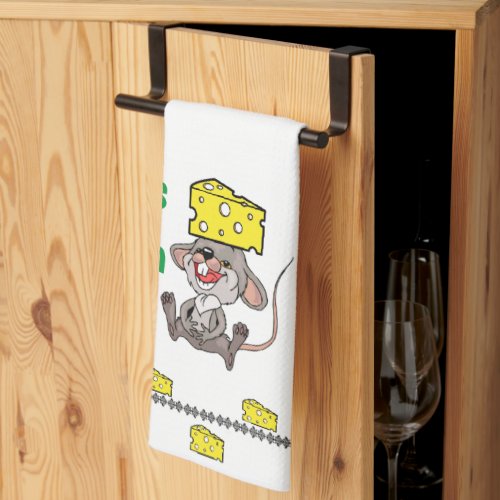 Mouse Mice Cheese Kitchen Hand Towel