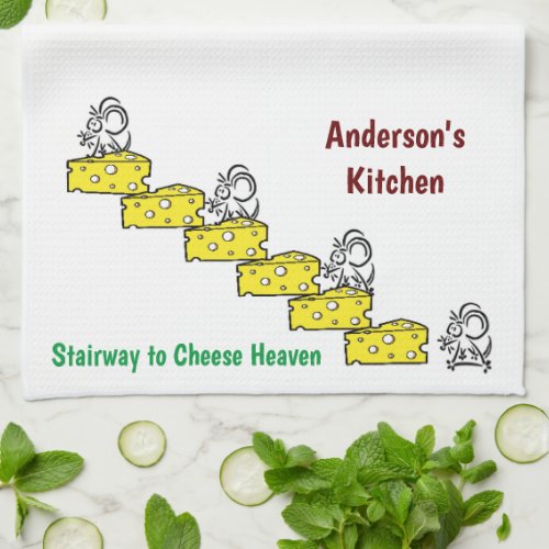Mouse Mice Cheese Kitchen Hand Towel