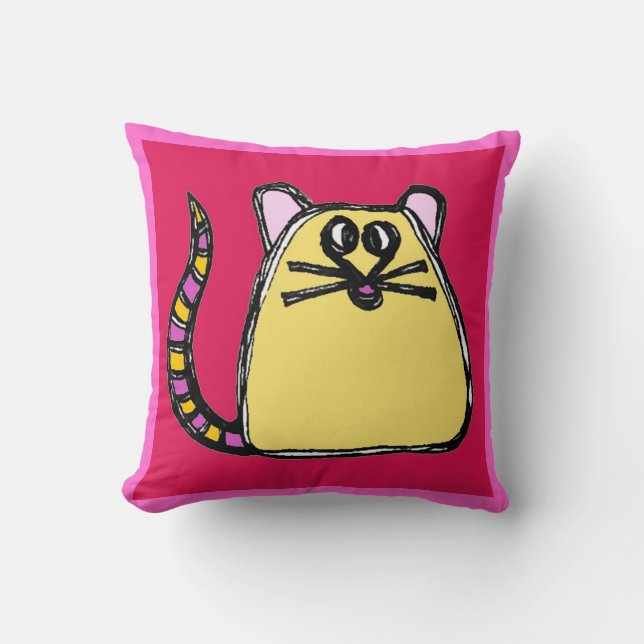 mouse & monkey pillow (Front)