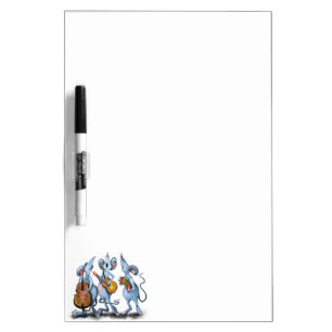 Mouse Music Band Funny Dry Erase Board