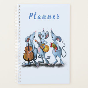 Mouse Music Band Funny Planner
