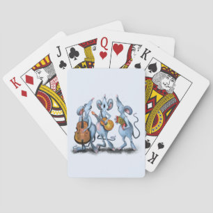 Mouse Music Band Funny Playing Cards