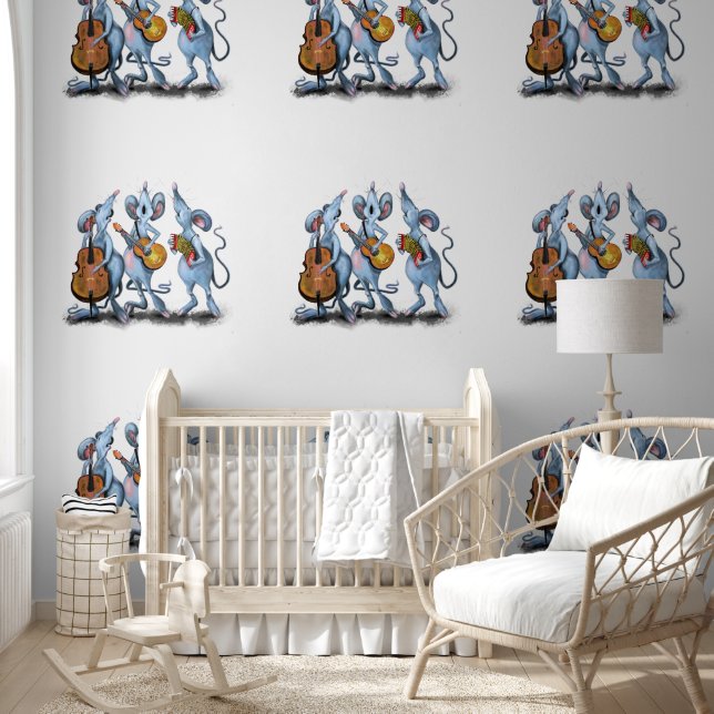 Mouse Music Band Funny Wallpaper (Kids)