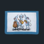 Mouse Music Band Wallet Gift - Fun<br><div class="desc">Funny Romantic Mouse Band - Cartoon Animal Drawing Mouses Love Music - Choose / Add Your Unique Text / Color - Make Your Cpecial Gift - Resize and move or remove and add elements / text with customization tool ! - Drawing and Design by MIGNED. You can also transfer my...</div>