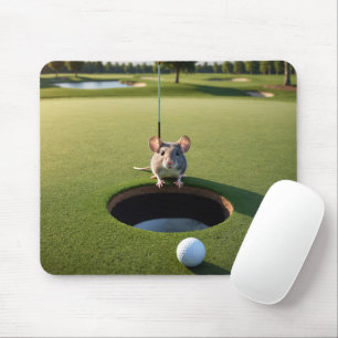 Mouse On a Golf Course Pad
