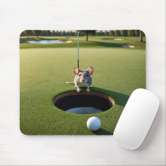 Mouse On a Golf Course Pad