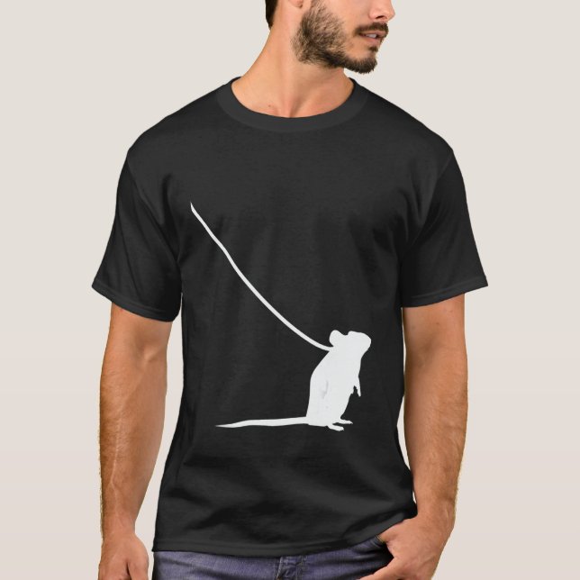 Mouse on a Leash Mice Animal Wildlife Cute  Pet 1 T-Shirt (Front)