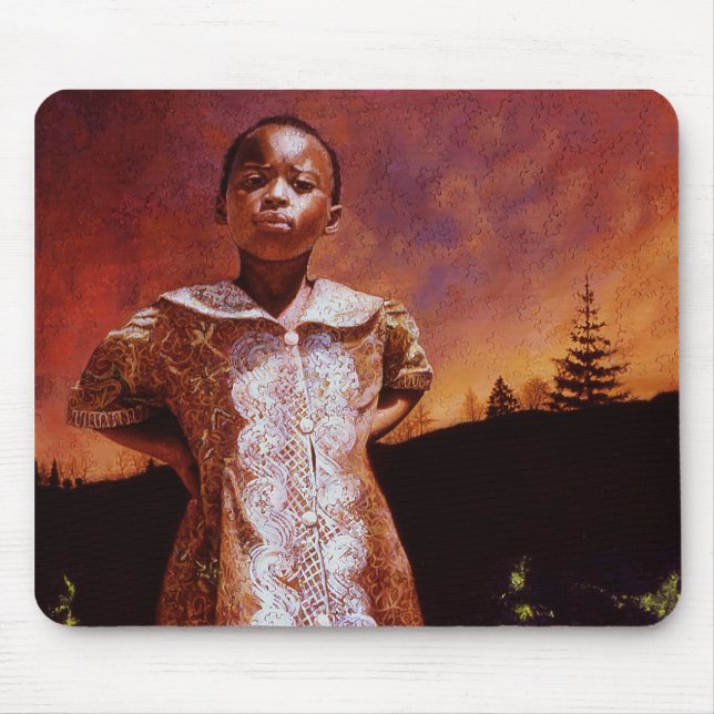 Mouse Pad 2 with Rachel Dolezal Art (Front)