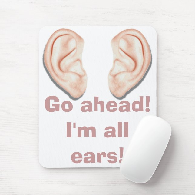 Mouse Pad - "All Ears!" (With Mouse)