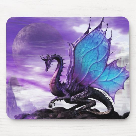 Mouse Pad * Blue Winged Dragon * Mousepad mat