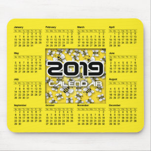 Mouse Pad Calendar 2019