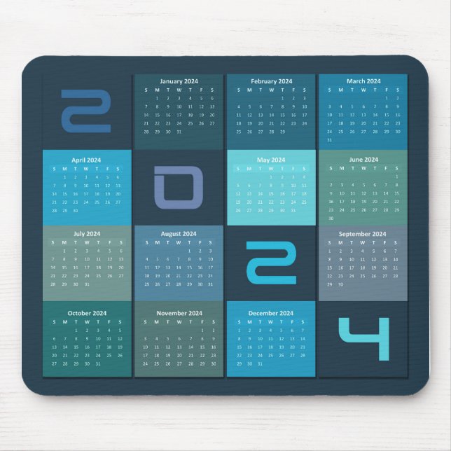 Mouse Pad Calendar 2024 (Front)