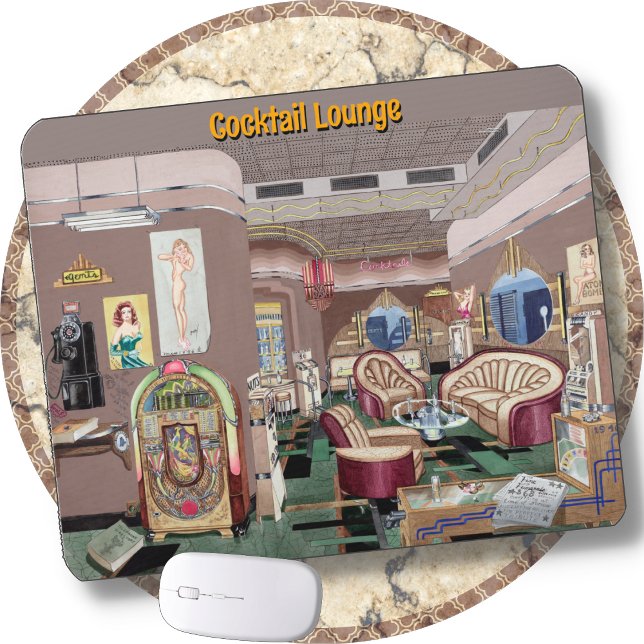 MOUSE PAD - Cocktail Lounge - Victorian -P. Harnly (Creator Uploaded)