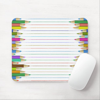 Mouse Pad - Colored Pencil Lines