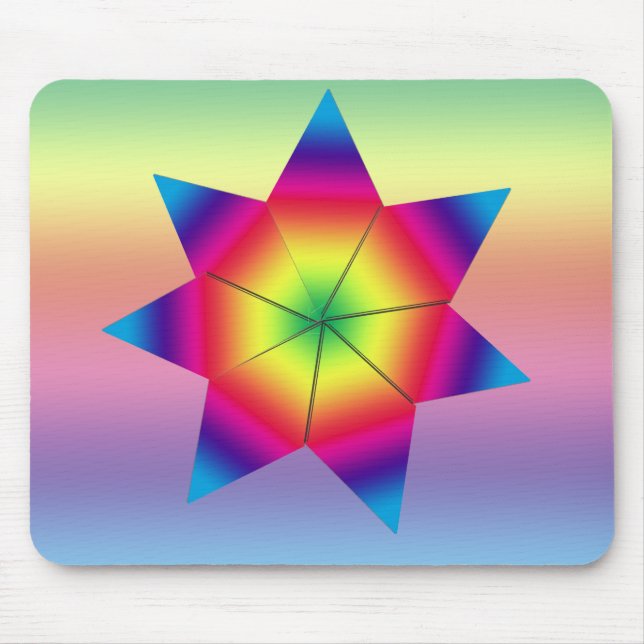 Mouse Pad - Colorful Star (Front)