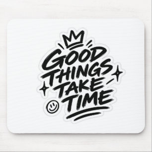 Mouse pad & Desk Mats Motivational - Black&White