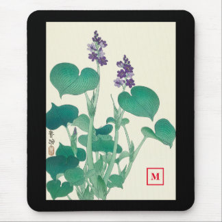 MOUSE PAD FLOWERS AND LEAVES JAPANESE DIY INITIAL