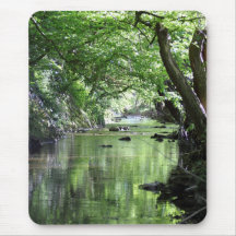 Mouse pad forest stream