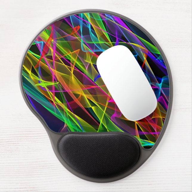 Mouse Pad - Gel - Ribbons of Light (Night) (Left Side)