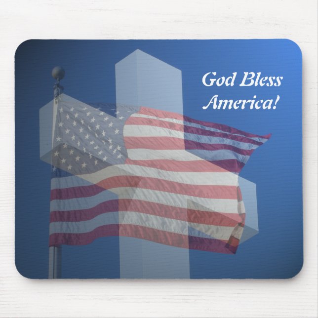 Mouse pad, God bless America! Pad (Front)