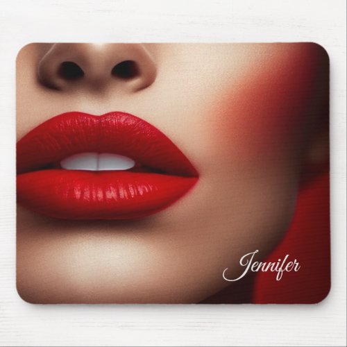 Mouse pad Gorgeous Red Lipstick