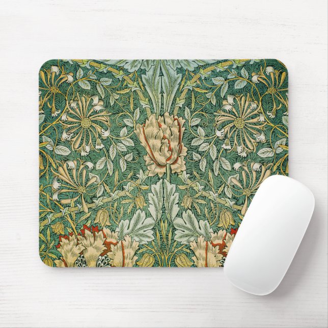 MOUSE PAD - "Honeysuckle" - Vintage William Morris (With Mouse)
