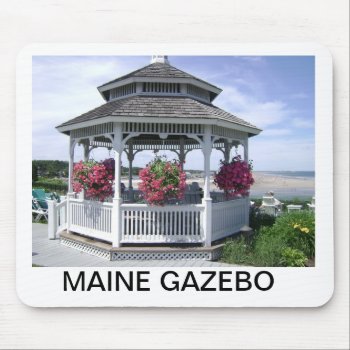 Mouse Pad - Maine Gazebo by ELGRECOART at Zazzle