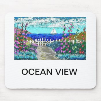 Mouse Pad - Ocean View by ELGRECOART at Zazzle
