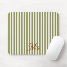 Mouse Pad Personalized Striped Custom Name