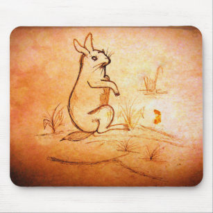 Mouse pad: Rabbit in desert for animal lovers Mouse Pad