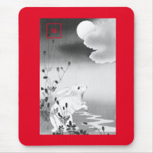 MOUSE PAD RABBIT REGARDING THE MOON JAPANESE