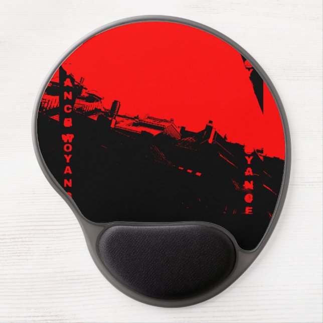 Mouse Pad Red And Black Black And Red (Front)