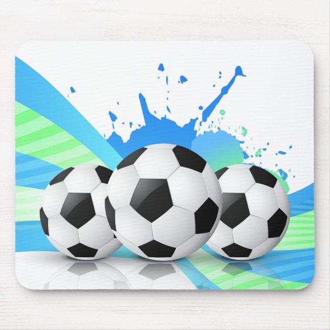 Mouse Pad-Soccer Balls Pad (Front)