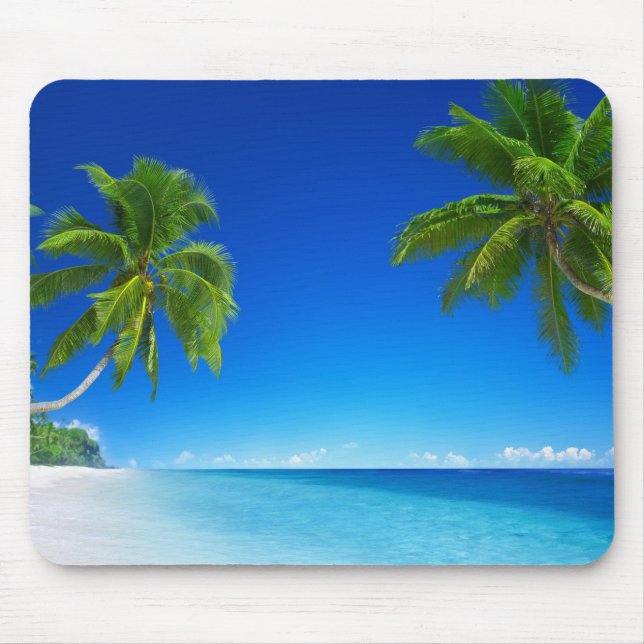 Mouse Pad-Tropical Beach Mouse Pad (Front)