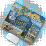 MOUSE PAD - Vincent van Gogh 9-Image Collage #2<br><div class="desc">This Mouse Pad features a collage of nine images of the art of Vincent van Gogh (1853 - 1890). The collage incorporates cropped images of nine of his famous paintings into a single collage image. The larger center image is entitled "Starry Night Over the Rhone", one of his more popular...</div>