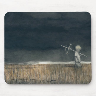 Mouse pad w/my pencil art, 'Childhood'