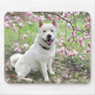 Mouse Pad - White Akita