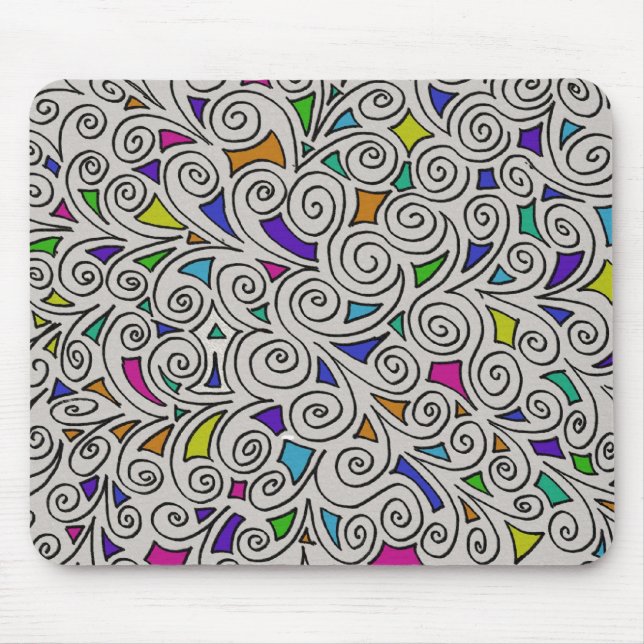 Mouse Pad With Abstract Design (Front)